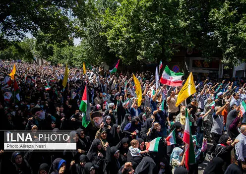 راهپیمایی جمعه خشم و نصر در قزوین