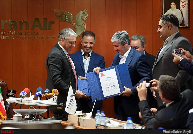 قرارداد خرید 20 فروند هواپیما بین ایران ایر و ATR امضا شد 