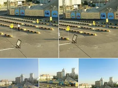 ساماندهی ترمینال مسافربری تاکسی میدان آزادی