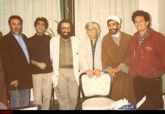  بیضایی در کنار علی حاتمی، مسعود کیمیایی، ناصر تقوایی، داریوش مهرجویی