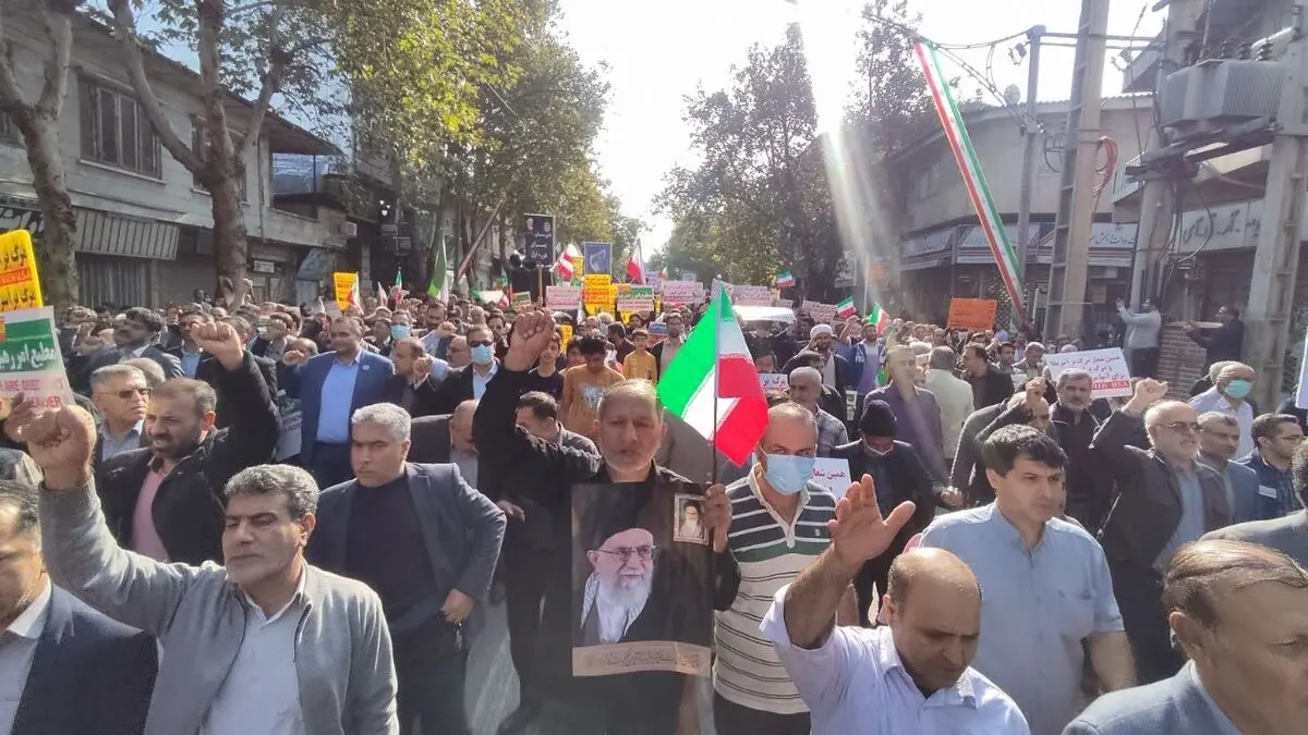 راهپیمایی ۱۳ آبان در ۴۰ نقطه استان گلستان برگزار شد