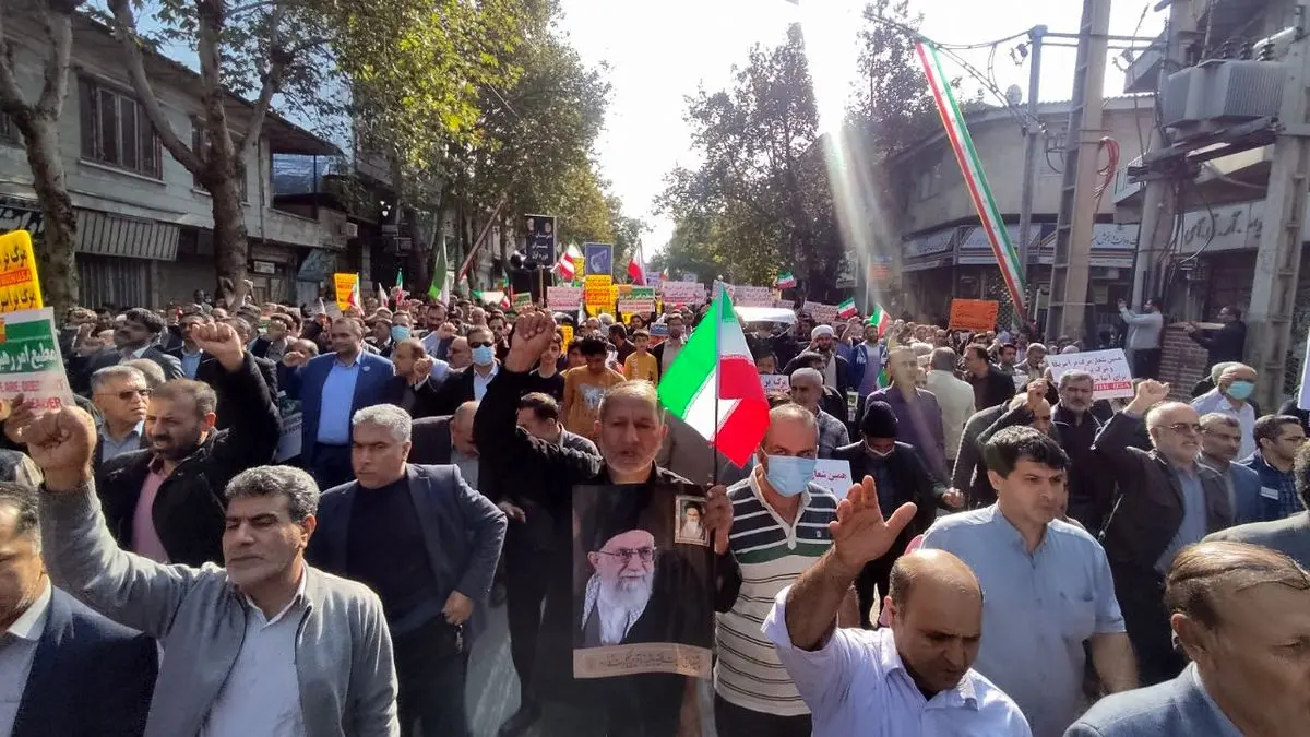 راهپیمایی ۱۳ آبان در ۴۰ نقطه استان گلستان برگزار شد