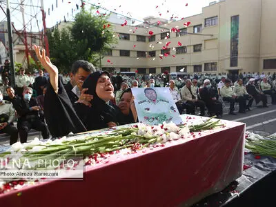 مراسم تشییع پیکر شهید سرهنگ محمد یاسمی