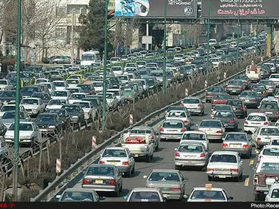 ترافیک پرحجم و روان در تهران