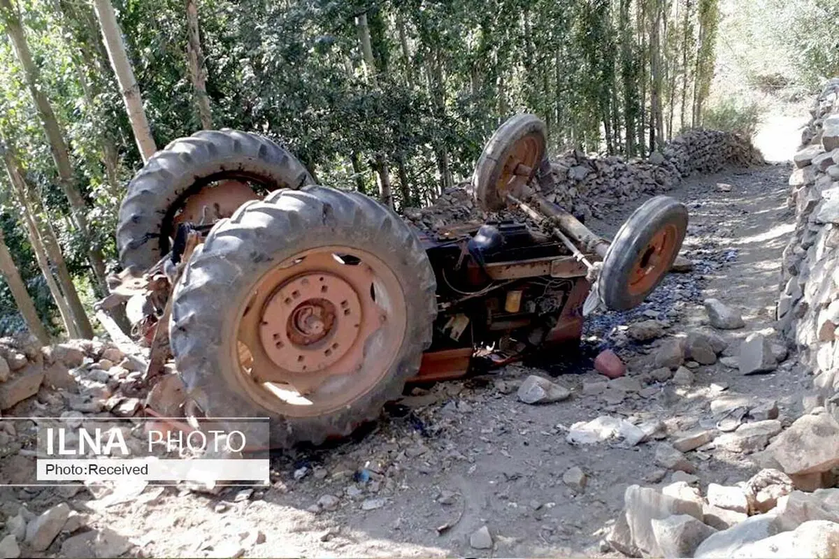 کشته شدن راننده تراکتور بر اثر واژگونی در بخش کوهین 