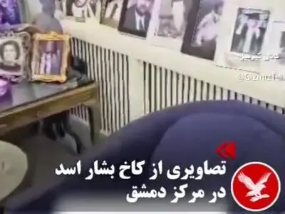 تصاویری از کاخ بشار اسد در دمشق + فیلم