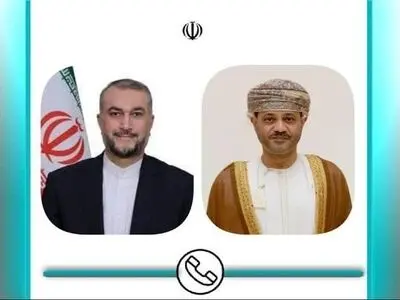 رایزنی تلفنی وزیران امور خارجه ایران و عمان
