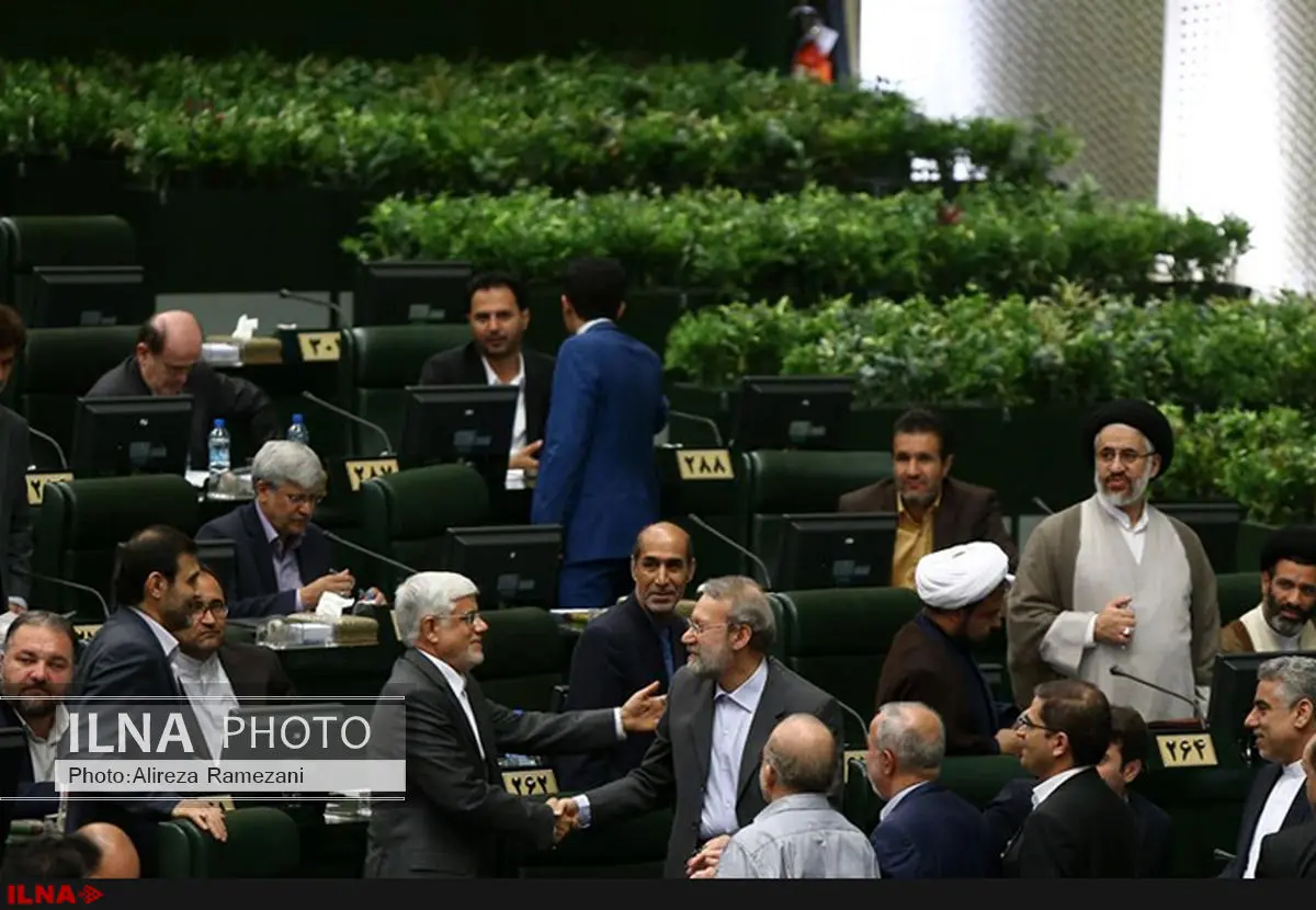 محمدرضا عارف به علی لاریجانی تبریک گفت + تصاویر
