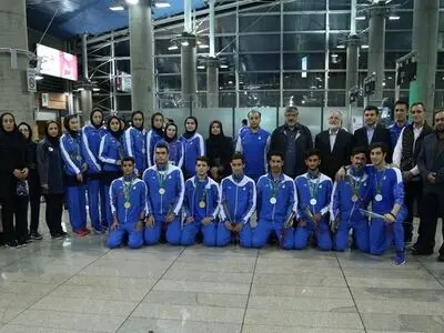 بازگشت افتخار آفرینان تکواندو از بازی‌های کشورهای اسلامی