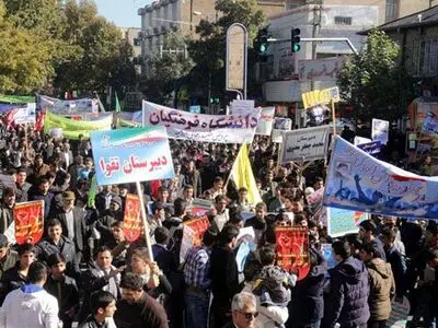 فریاد مرگ بر آمریکا و مرگ بر اسرائیل در ارومیه طنین‌انداز شد