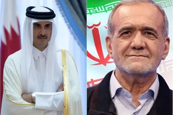 خلال اتصال هاتفي مع الرئيس الإيراني المنتخب.. أمير قطر: رؤى بزشكيان تحمل رسالة محبة وسلام للمنطقة