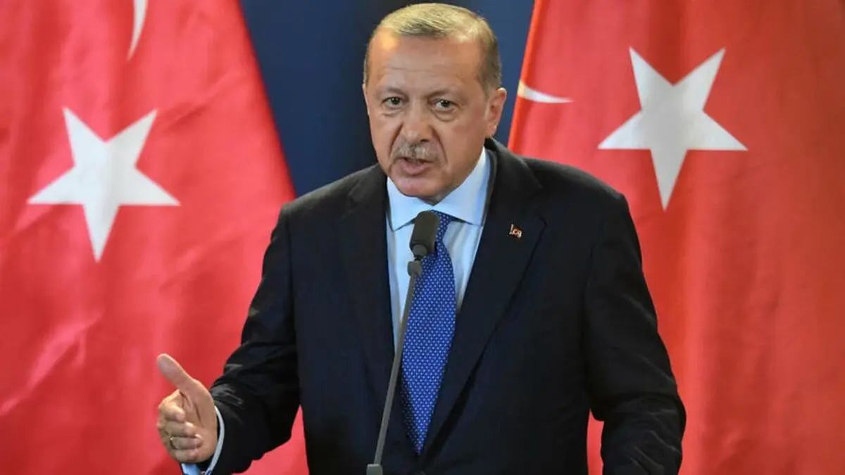 بازدید اردوغان از مرکز فرماندهی نیروهای زمینی ترکیه در مرز با سوریه