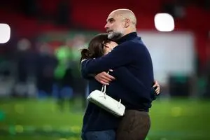 لحظه خاص گواردیولا در ومبلی؛ جشن قهرمانی کنار دخترش