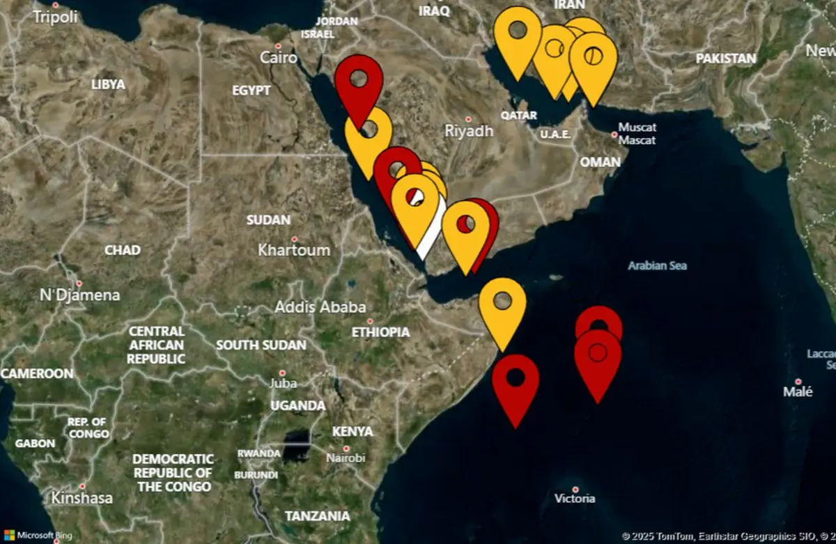 وقوع حادثه امنیتی در دریای عرب 