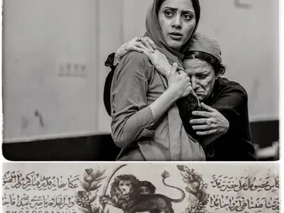 مونا فرجاد در نقش طیاره‌ی «شیرهای خان باباسلطنه»