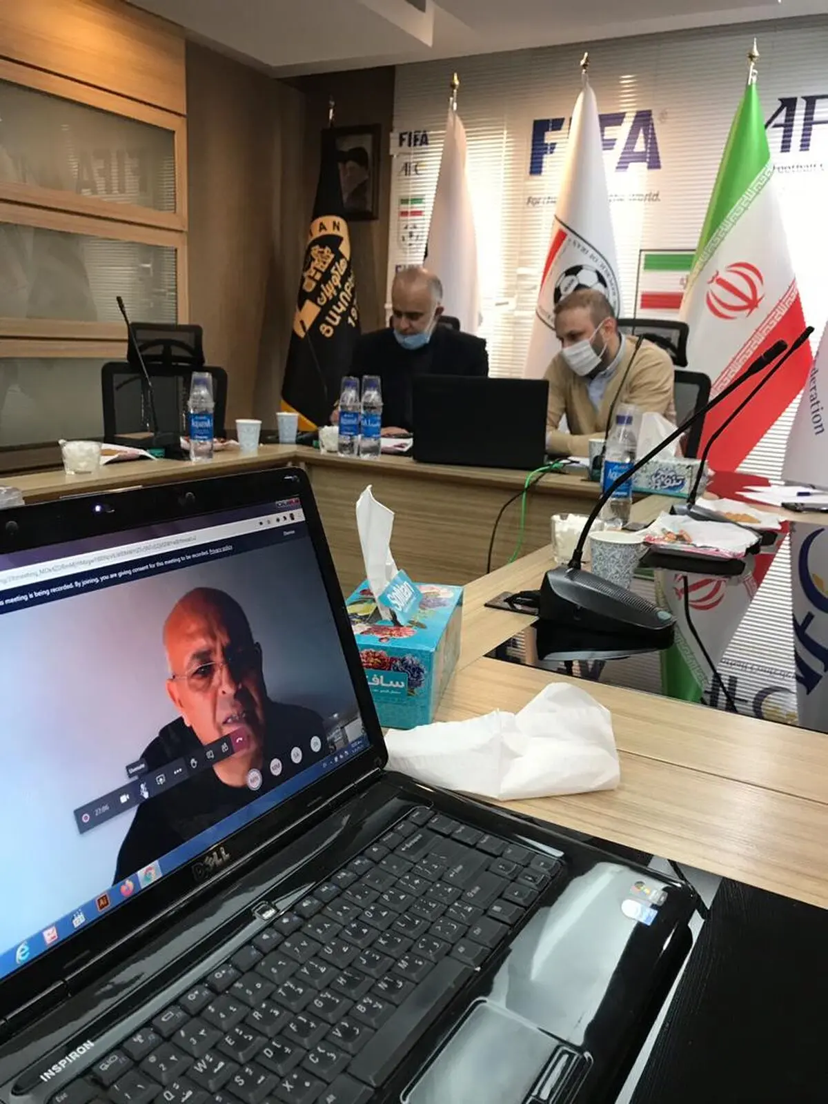 برپایی نشست برخط مسولان فنی فیفا با دبیرکل و رییس کمیته فنی و توسعه فدراسیون فوتبال