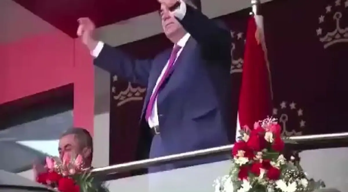 رقص رئیس جمهور تاجیکستان در جشن نوروز + فیلم