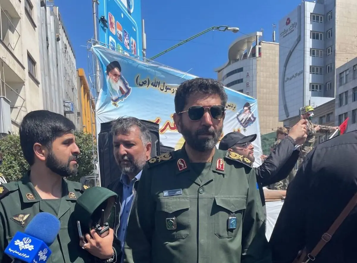 حضور سردار حسن‌زاده در راهپیمایی روز قدس