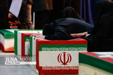 تدفین پیکر شهدای حملات آمریکا و رژیم صهیونیستی در بهشت زهرا (س)