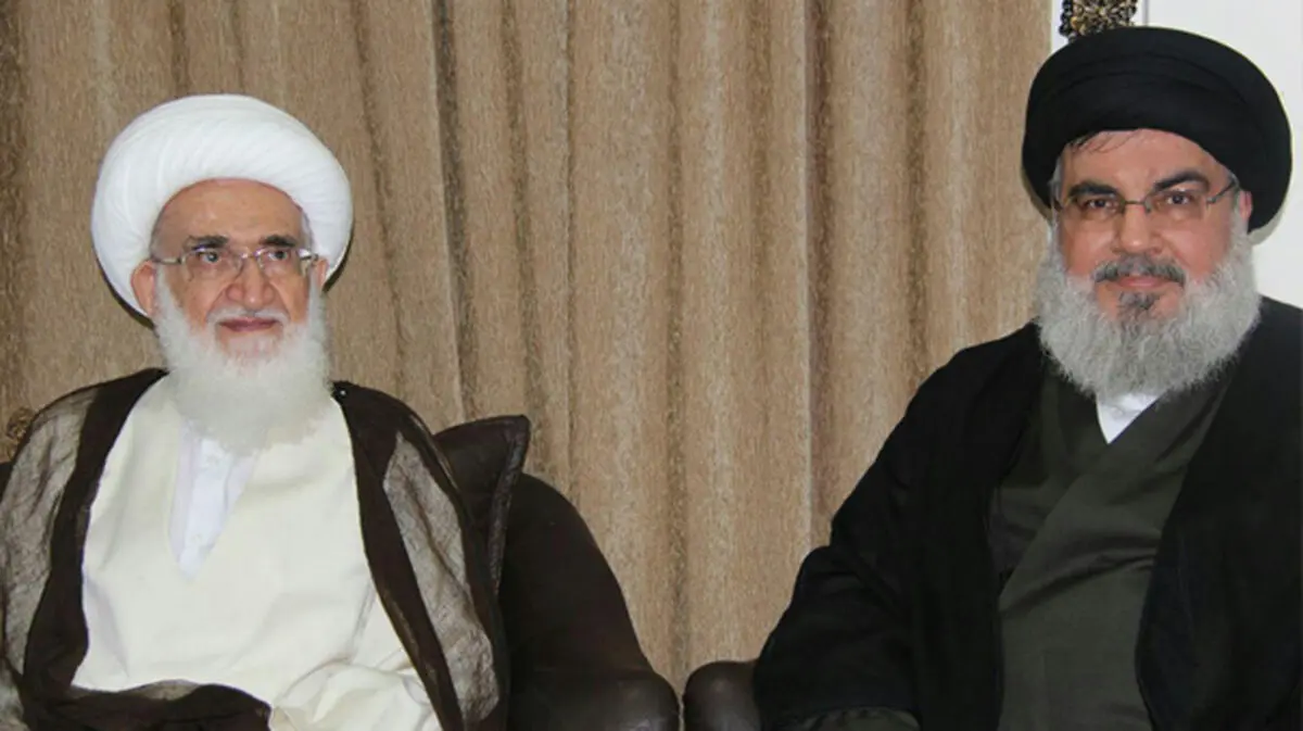 دبیرکل حزب‌الله لبنان با آیت‌الله نوری همدانی دیدار کرد