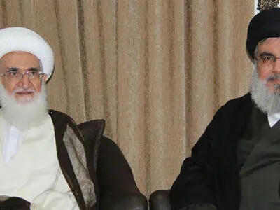 دبیرکل حزب‌الله لبنان با آیت‌الله نوری همدانی دیدار کرد