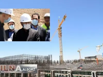 بازدید شهبازی از روند تکمیل نخستین بیمارستان یون درمانی کشور در البرز