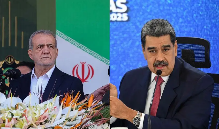 بزشكيان للرئيس الفنزويلي: تحرّكات واشنطن في الكاريبي غير قانونية