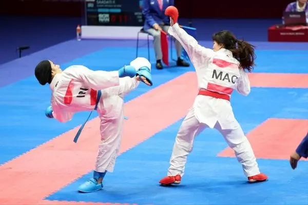 بازی های آسیایی هانگژو؛ پیروزی دختر کاراته کای ایران در اولین مبارزه 