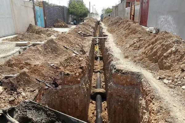 عملیات اجرایی طرح ساخت فاضلاب شهر تایباد آغاز شد