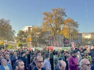 تشییع پیکر پنج شهید گمنام در گرگان