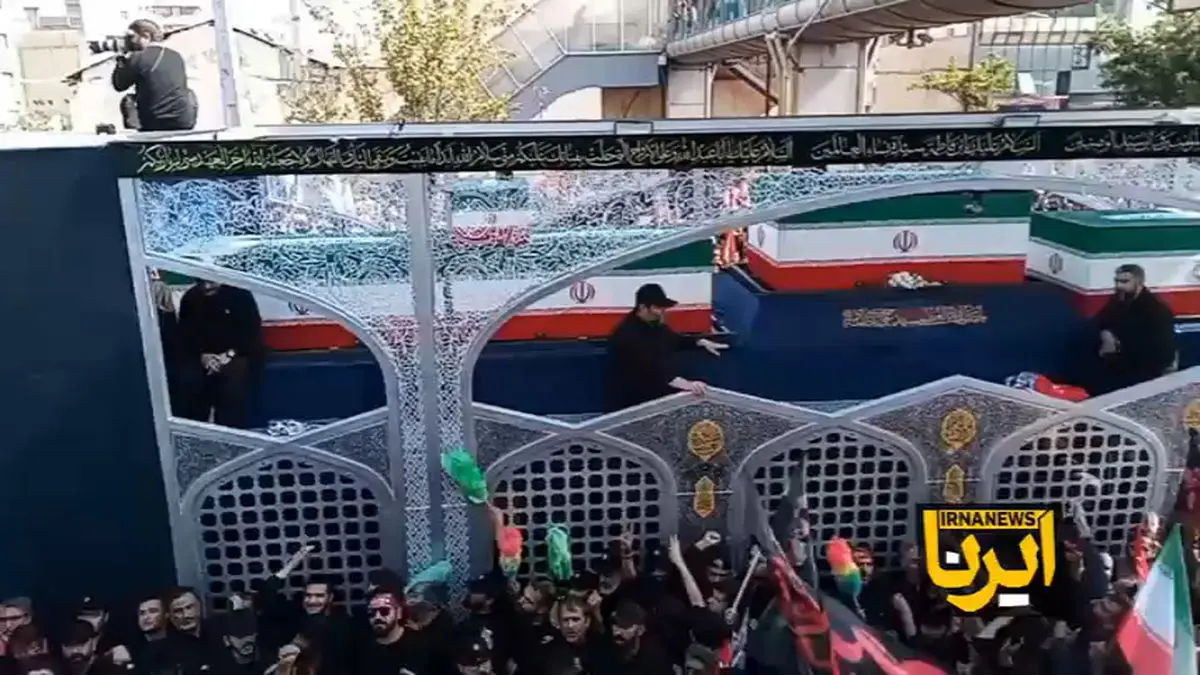 وداع با آقای شهید با شعار «هیهات منا الذله» + فیلم