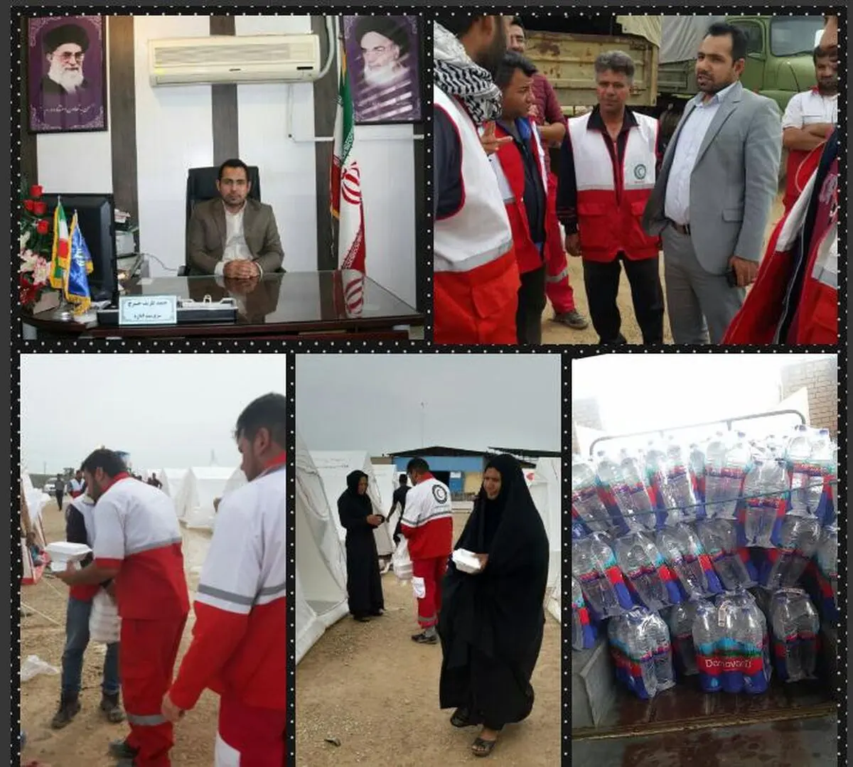 توزیع 1000 وعده غذایی گرم در اردوگاه سیل زدگان شهرستان شوش