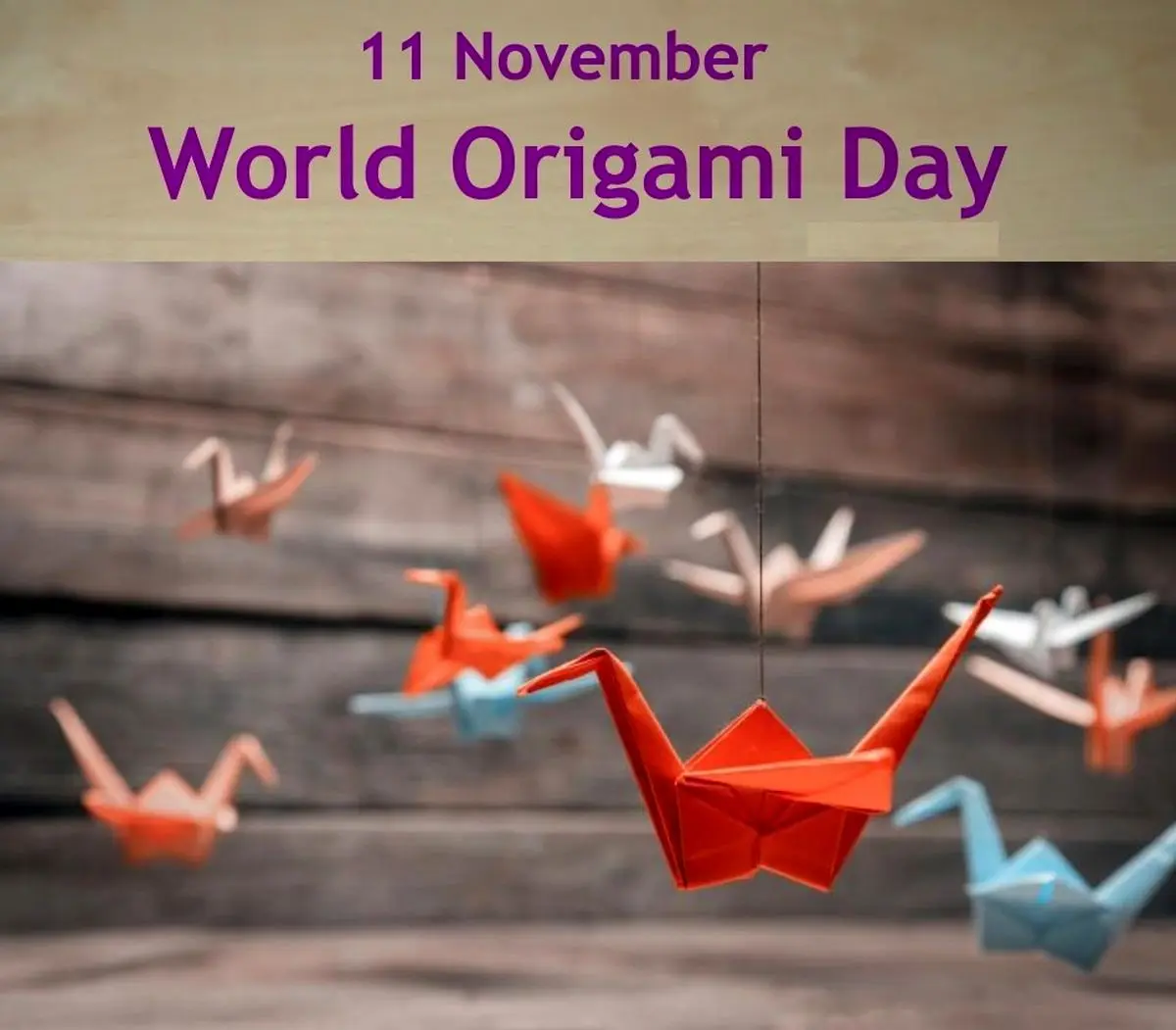 ۱۱ نوامبر روز جهانی اوریگامی است