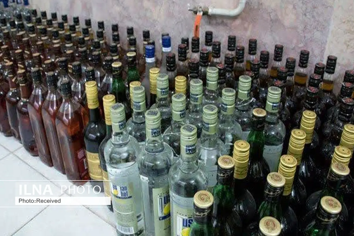 ۵۶۸ بطری انواع مشروبات الکلی در قزوین کشف شد