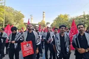 حضور هیئات دانشجویی در مقتل رهبر شهید در روز اربعین