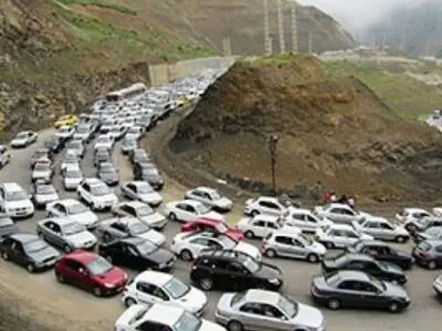 ترافیک سنگین در جاده‌های چالوس و هراز