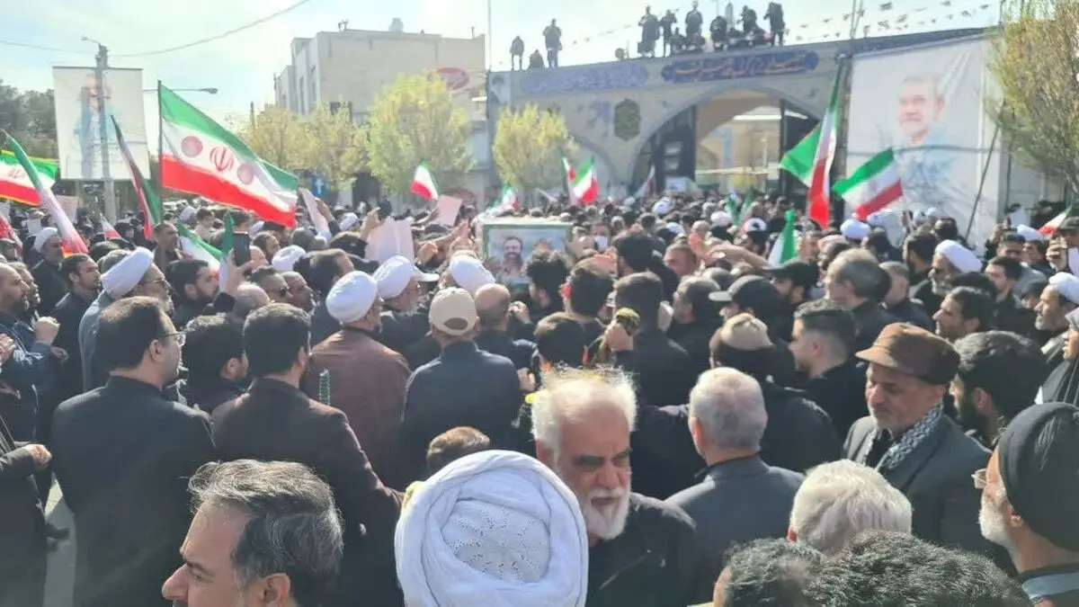 برگزاری مراسم تشییع پیکر شهید علی لاریجانی در قم 