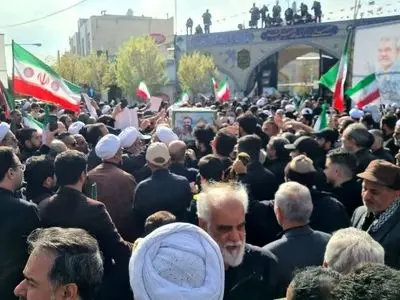 برگزاری مراسم تشییع پیکر شهید علی لاریجانی در قم 