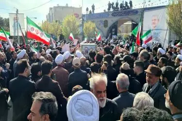 برگزاری مراسم تشییع پیکر شهید علی لاریجانی در قم 