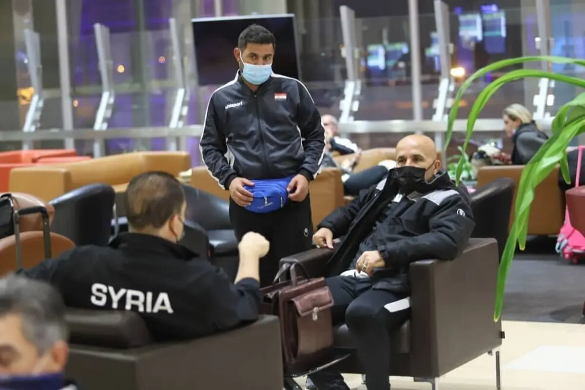 المنتخب الوطنی السوری لکرة القدم یصل طهران