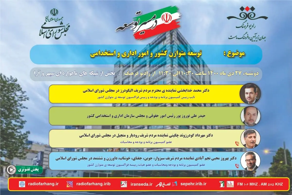 نگاهی به توسعه متوازن و امور اداری و استخدامی در رادیو فرهنگ 