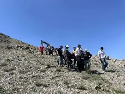 سقوط ناگهانی کارگر معدن شن و ماسه در چاه ۴ متری