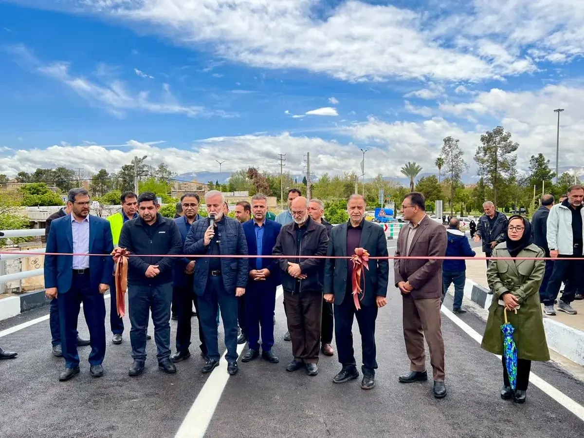راستگرد پل غدیر در شیراز تکمیل و بازگشایی شد