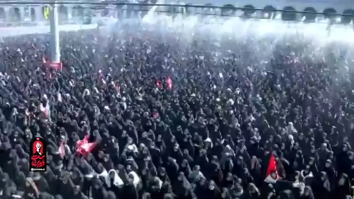 فیلم کامل اقامه نماز بر پیکر مطهر شهدای خانواده رهبر شهید انقلاب شهید سیده بشری حسینی خامنه‌ای، شهید مصباح‌الهدی باقری و شهید زهرا حدادعادل