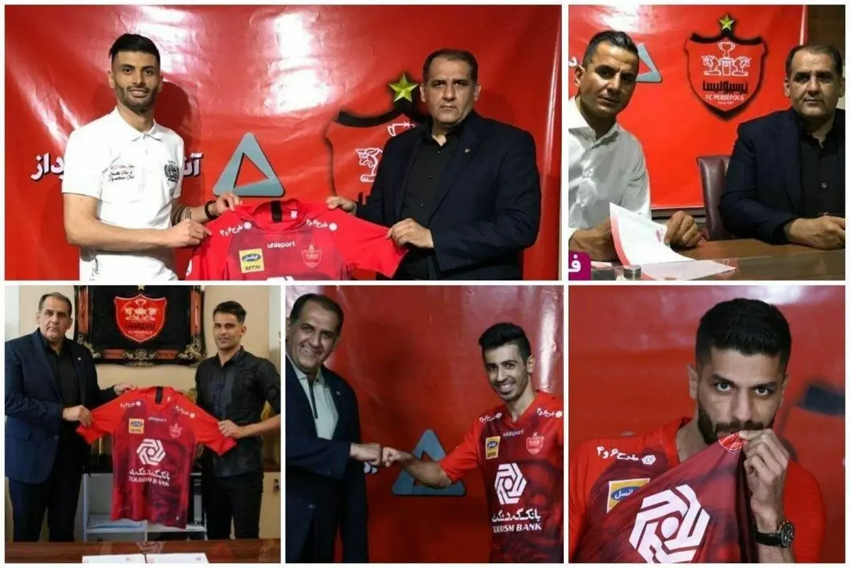 رونمایی شماره پیراهن خریدهای جدید پرسپولیس