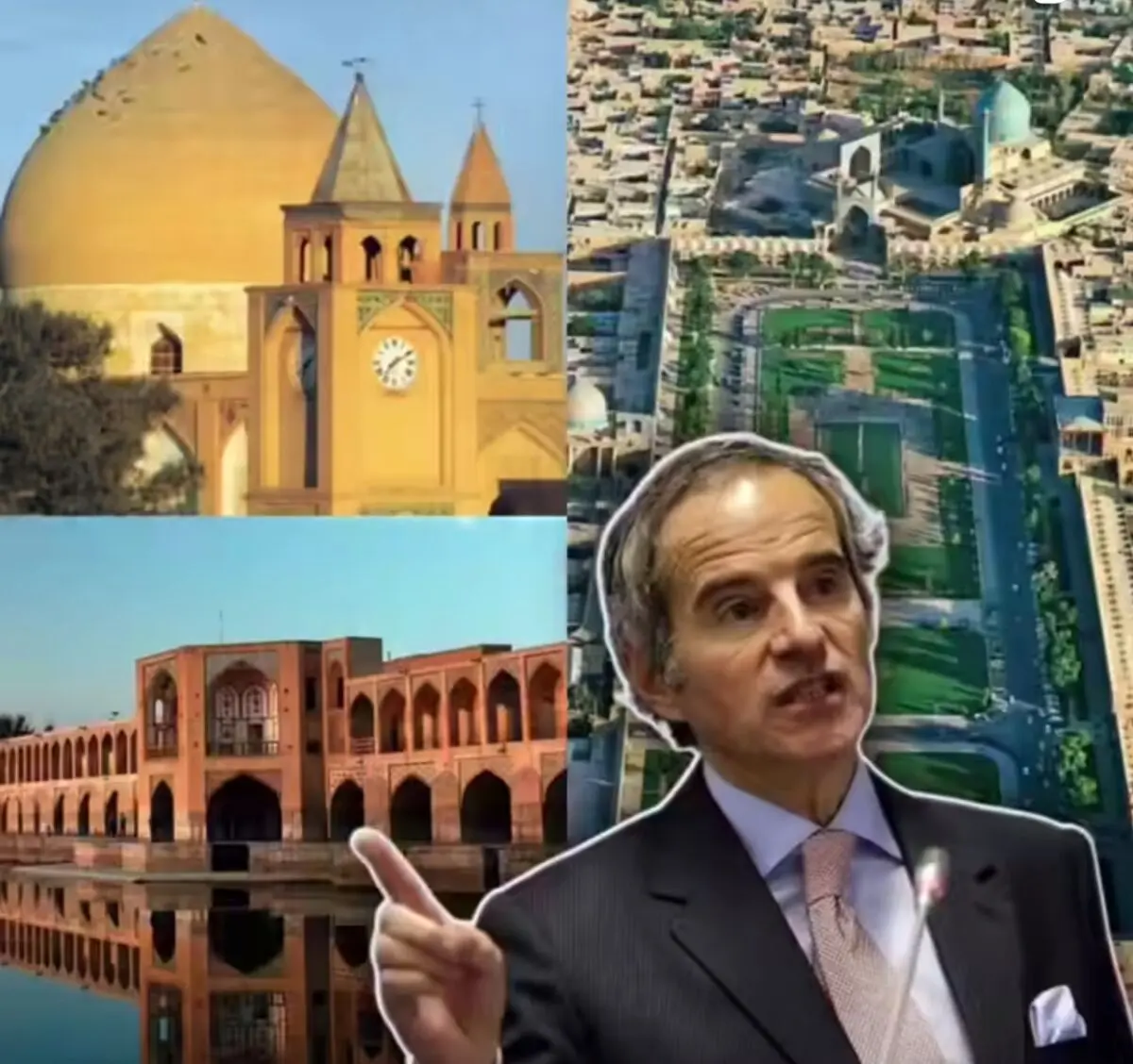 هشدار نسبت به هدف قرار دادن آثار تاریخی ایران / اتهام جدید گروسی به ایران و تهدید آثار تاریخی اصفهان