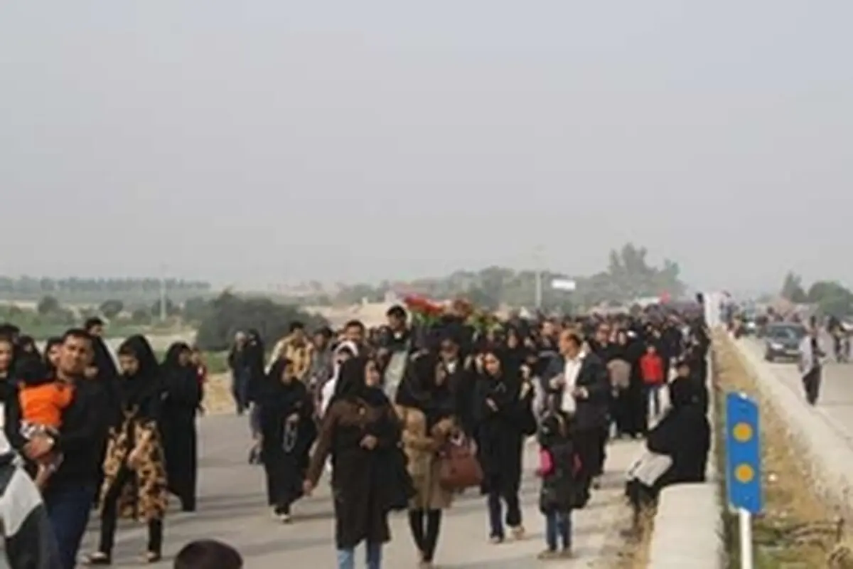 ۳۰ صفر نامه ایلنا از بزرگ ترین پیاده روی مذهبی جنوب ایران در برازجان