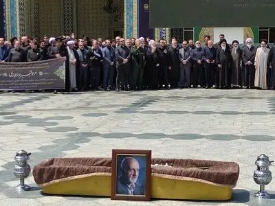 پیکر مرحوم حجازی در حرم مطهر رضوی به خاک سپرده شد