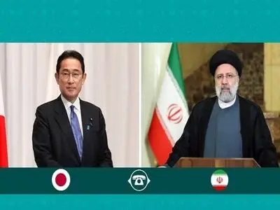 خلال اتصال هاتفي مع رئیس وزراء الیابان.. رئیسي یقترح ان تجری الدول المختلفة استفتاء لتدرک بنفسها مدى دعم شعوبها لحقوق الشعب الفلسطیني