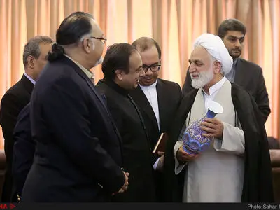دیدار دادستان کل جمهوری اسلامی پاکستان با معاون اول قوه قضاییه